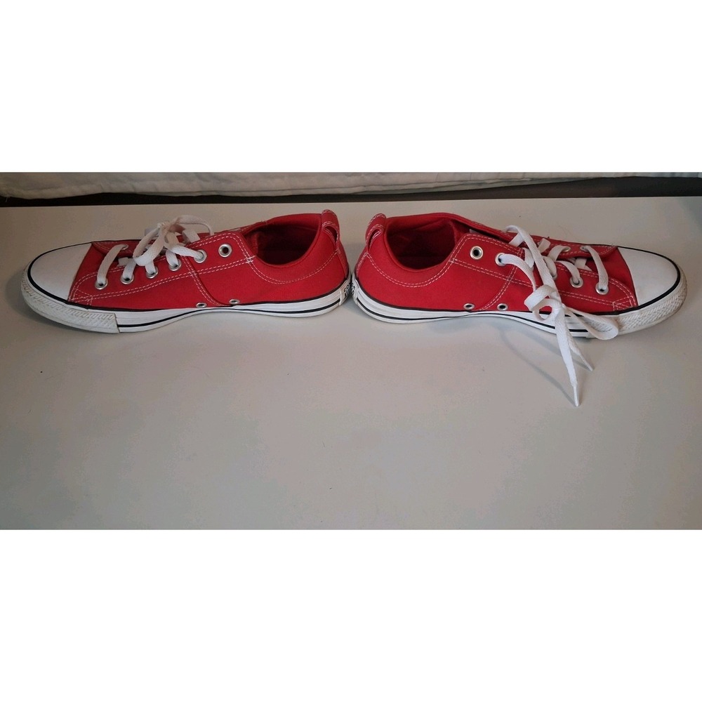 CONVERSE ALL STAR CANVAS SNEAKERS WOMEN 10-Red - Picture 4 of 6